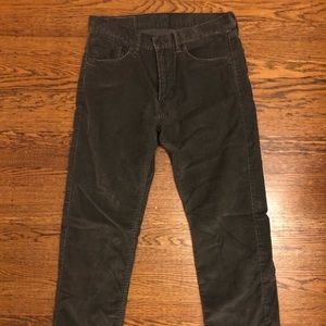 Men’s Levi’s 505 Regular Fit Corduroy - gray